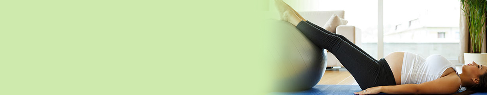 Woman doing pelvic floor exercises on a yoga ball