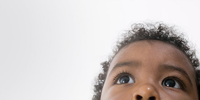 Child looking up